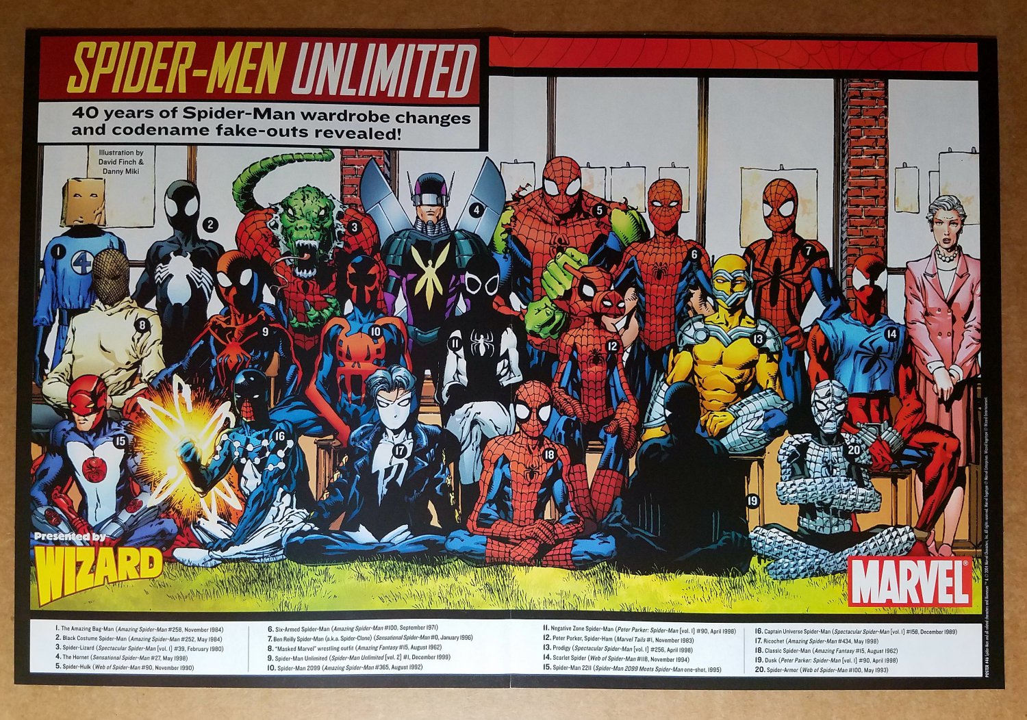 Spider-Man Spider-Men Unlimited Marvel Comics Poster by David Finch