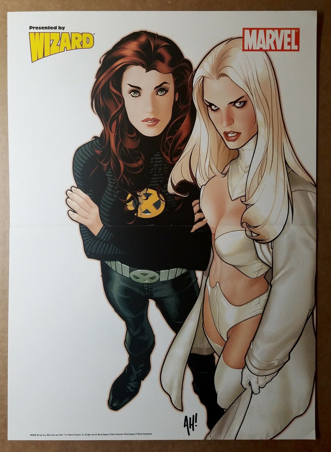 Jean Grey Emma Frost X Men Marvel Comics Poster By Adam Hughes