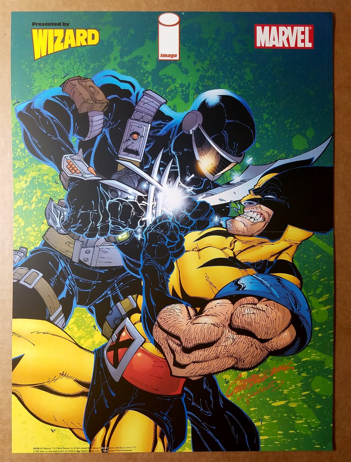 Wolverine Vs G I Joe Snake Eyes X Men Marvel Poster By J Scott Campbell