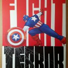 Captain America Fight Terror Marvel Comics Poster by John Cassaday