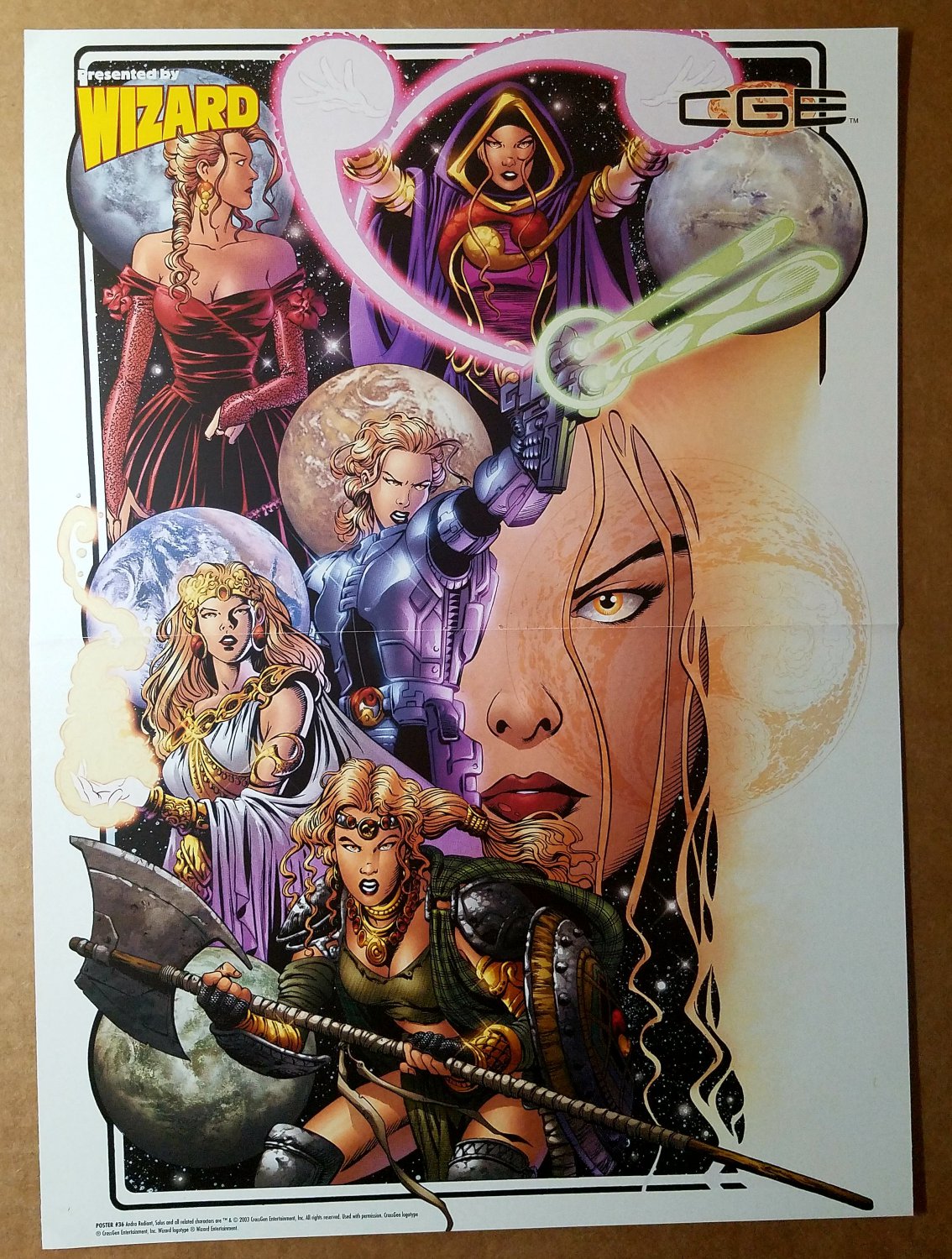 Sojourn Andra Radiant Solus CrossGen Comics Poster by George Perez