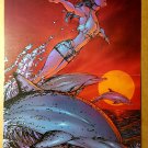 Fathom Swimming with Dolphins Top Cow Poster by Michael Turner