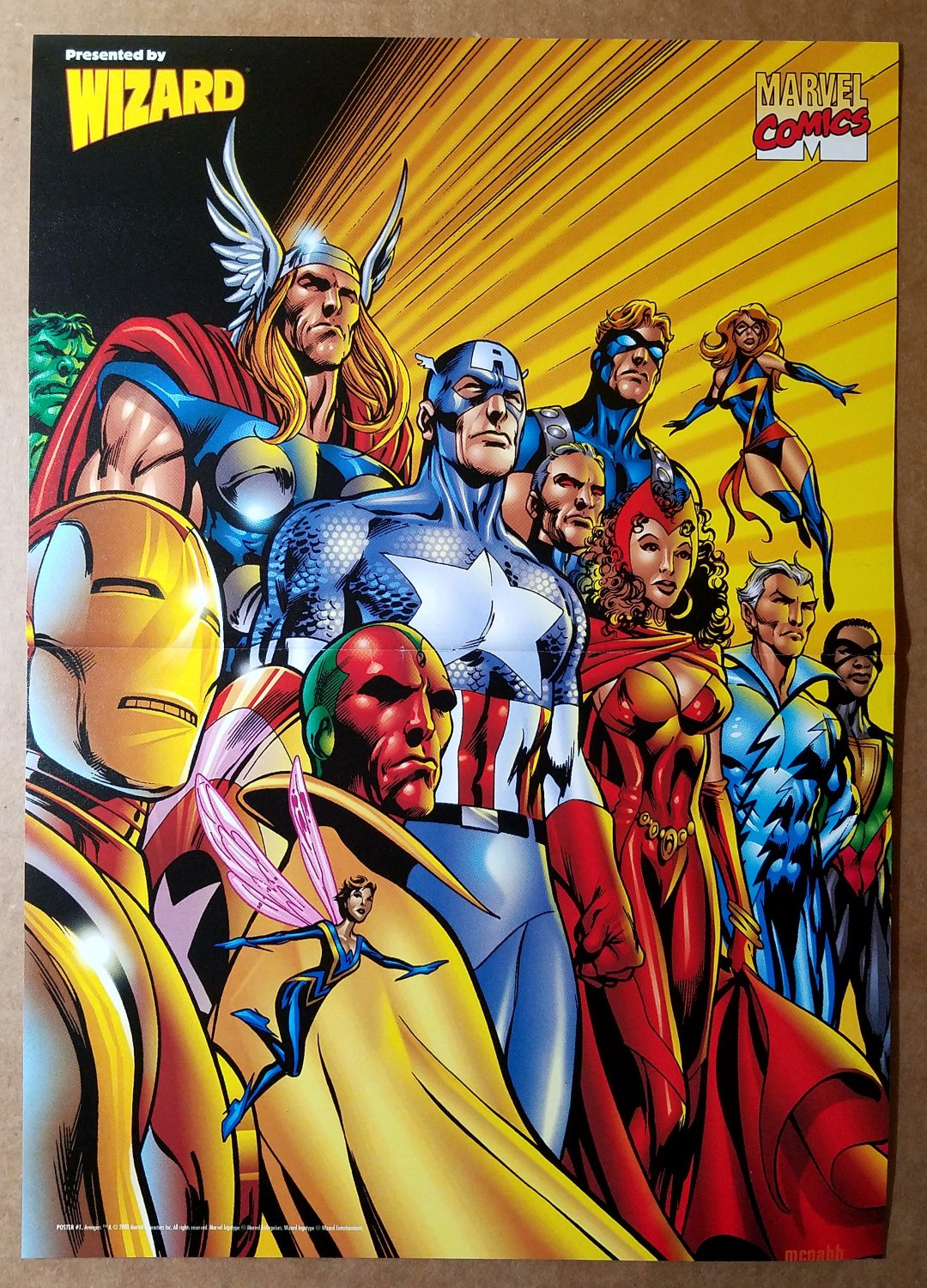 Avengers Captain America Marvel Comics Poster by Alan Davis