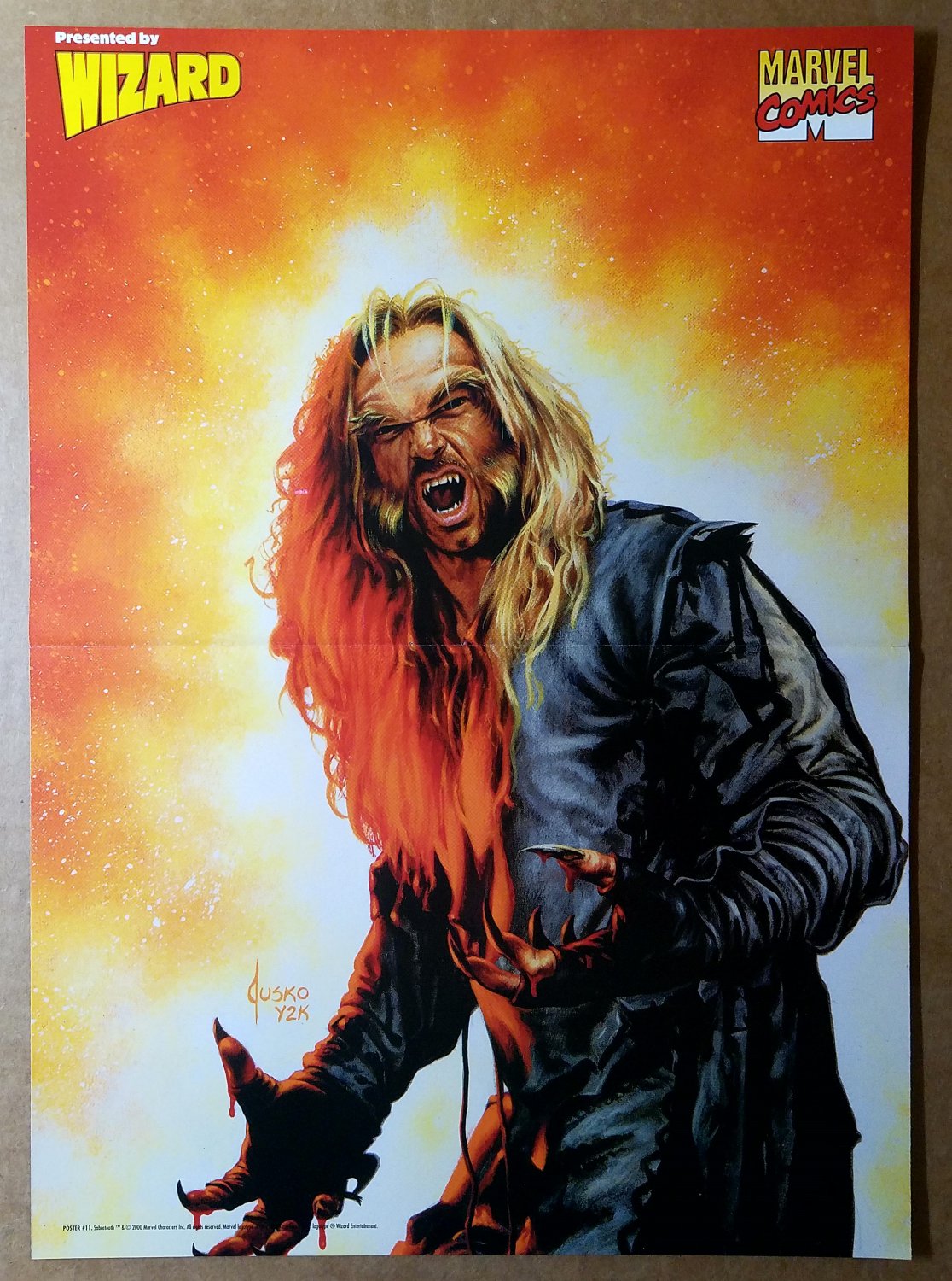 Sabretooth Marvel Comics Poster by Joe Jusko