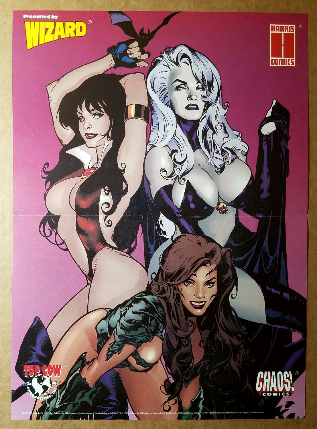Vampirella Lady Death Witchblade Babes Harris Comics Poster by Adam Hughes