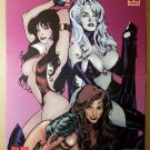 Vampirella Lady Death Witchblade Babes Harris Comics Poster by Adam Hughes Vampirella Lady Death Witchblade Babes Harris Comics Poster by Adam Hughes