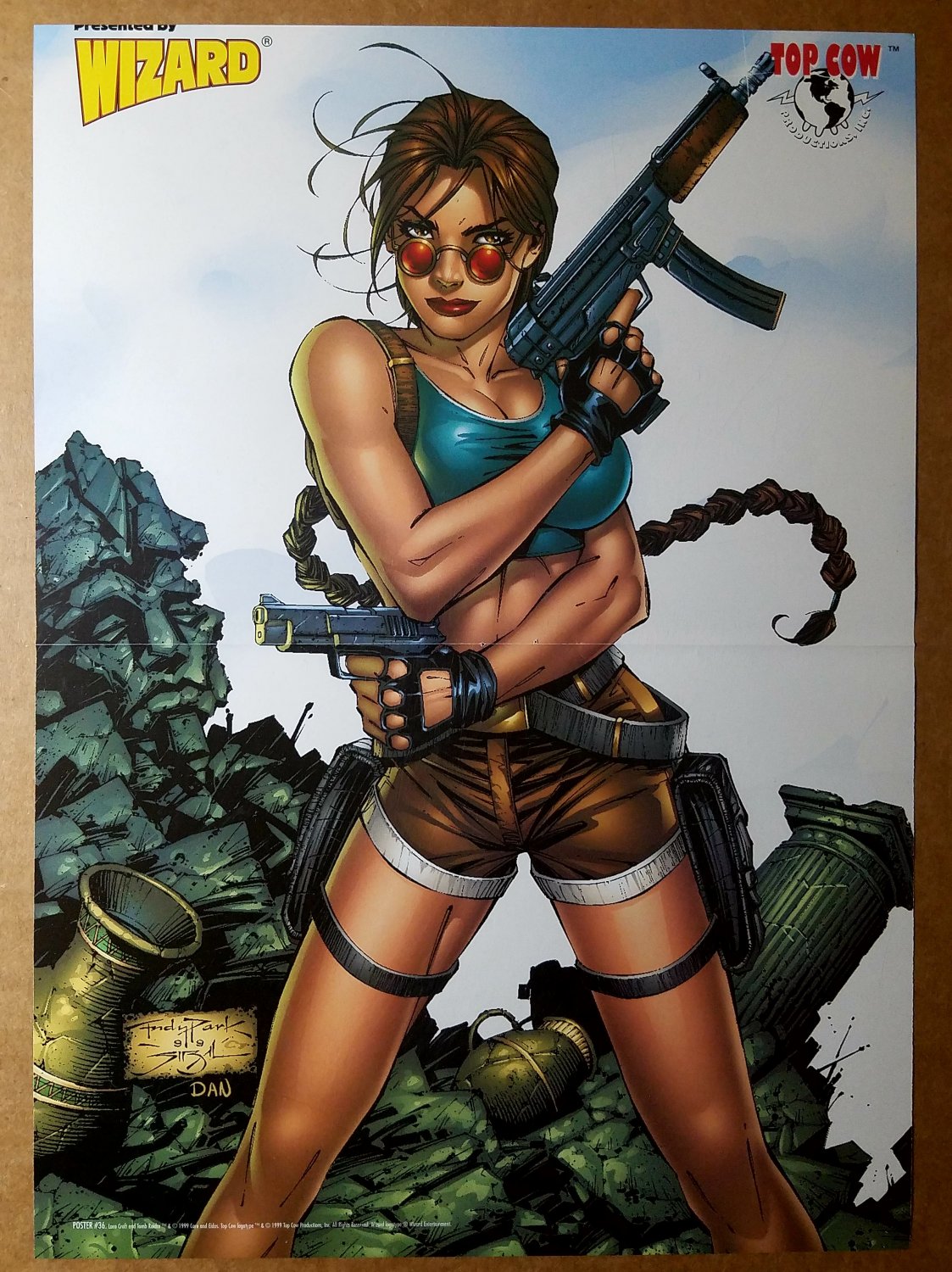 Tomb Raider Lara Croft Top Cow Comic Poster by Andy Park