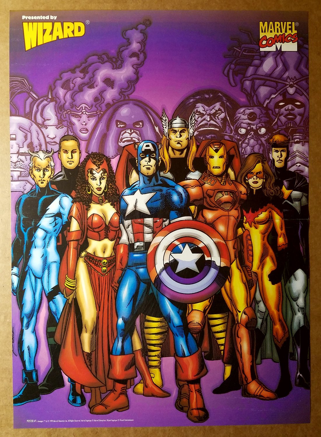 Avengers Assemble Marvel Comics Poster by George Perez