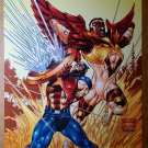 Captain America The Falcon Marvel Comics Poster by Andy Kubert