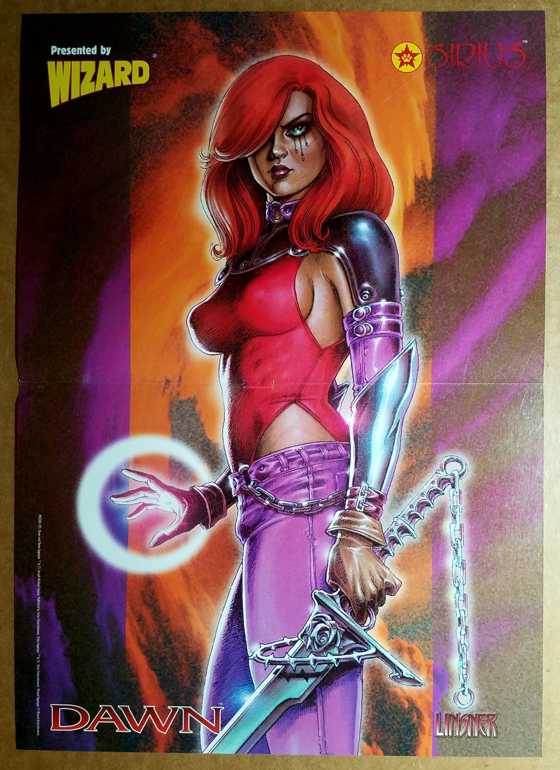 Dawn Sirius Comics Poster by Joseph Michael Linsner