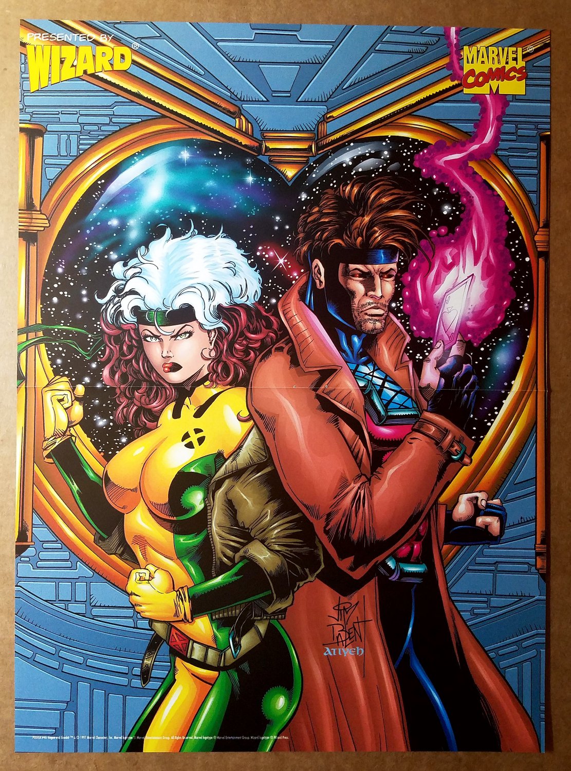 Rogue Gambit Lovers Heart Marvel Comics Poster by Jim Balent