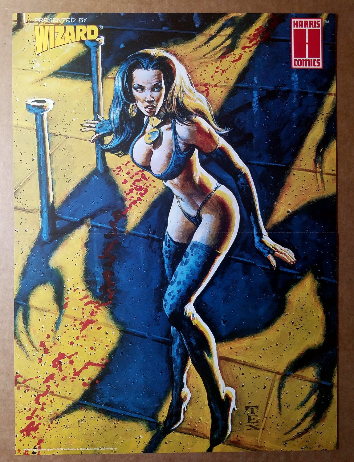 Pantha Vampirella Harris Comics Poster by Mark Texeira