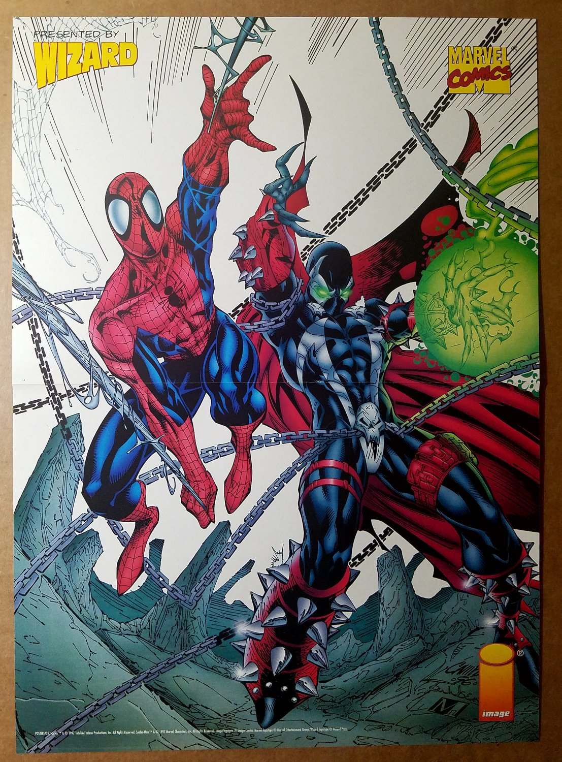 Spawn Spider-Man Image Marvel Comics Poster by J Scott Campbell
