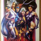 Storm Jean Grey Rogue Psylocke X-Men Ladies Marvel Poster by Julie Bell