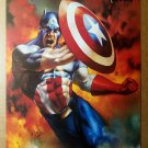 Captain America Marvel Comics Poster by Julie Bell
