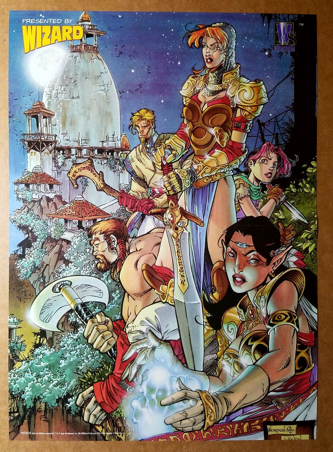 Medieval Gen13 Fairchild Grunge Freefall WildStorm Comic Poster by Dan Norton
