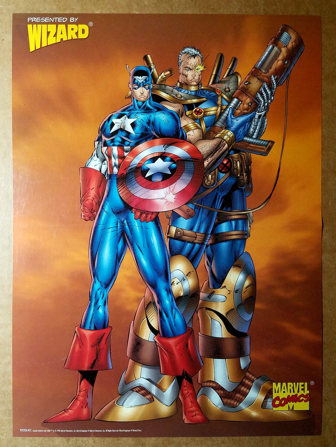 Captain America Cable Marvel Comic Poster by Rob LieFeld