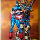Captain America Cable Marvel Comic Poster by Rob LieFeld
