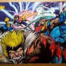 X-Men Sabretooth Beast Gambit Bishop Iceman Marvel Poster by Darick Robertson