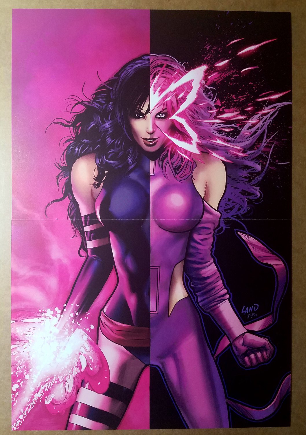 Psylocke X Men Powers Marvel Comics Poster By Greg Land 6075