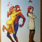 Spidey Firestar Mary Jane by Takeshi Miyazawa Poster
