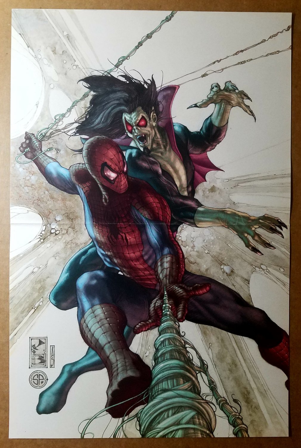 Amazing Spider-Man 622 Vampire Morbius Marvel Comics Poster by Simone Bianchi