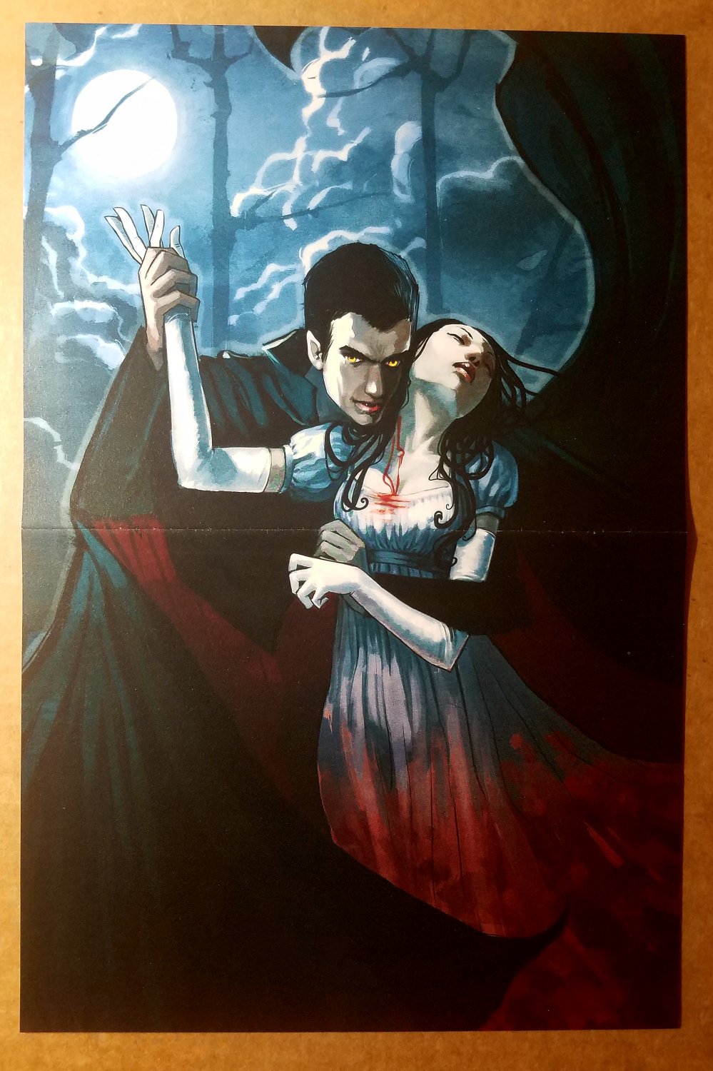 Dracula biting neck Marvel Comics Poster by Stephanie Hans