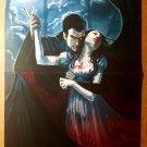 Dracula biting neck Marvel Comics Poster by Stephanie Hans