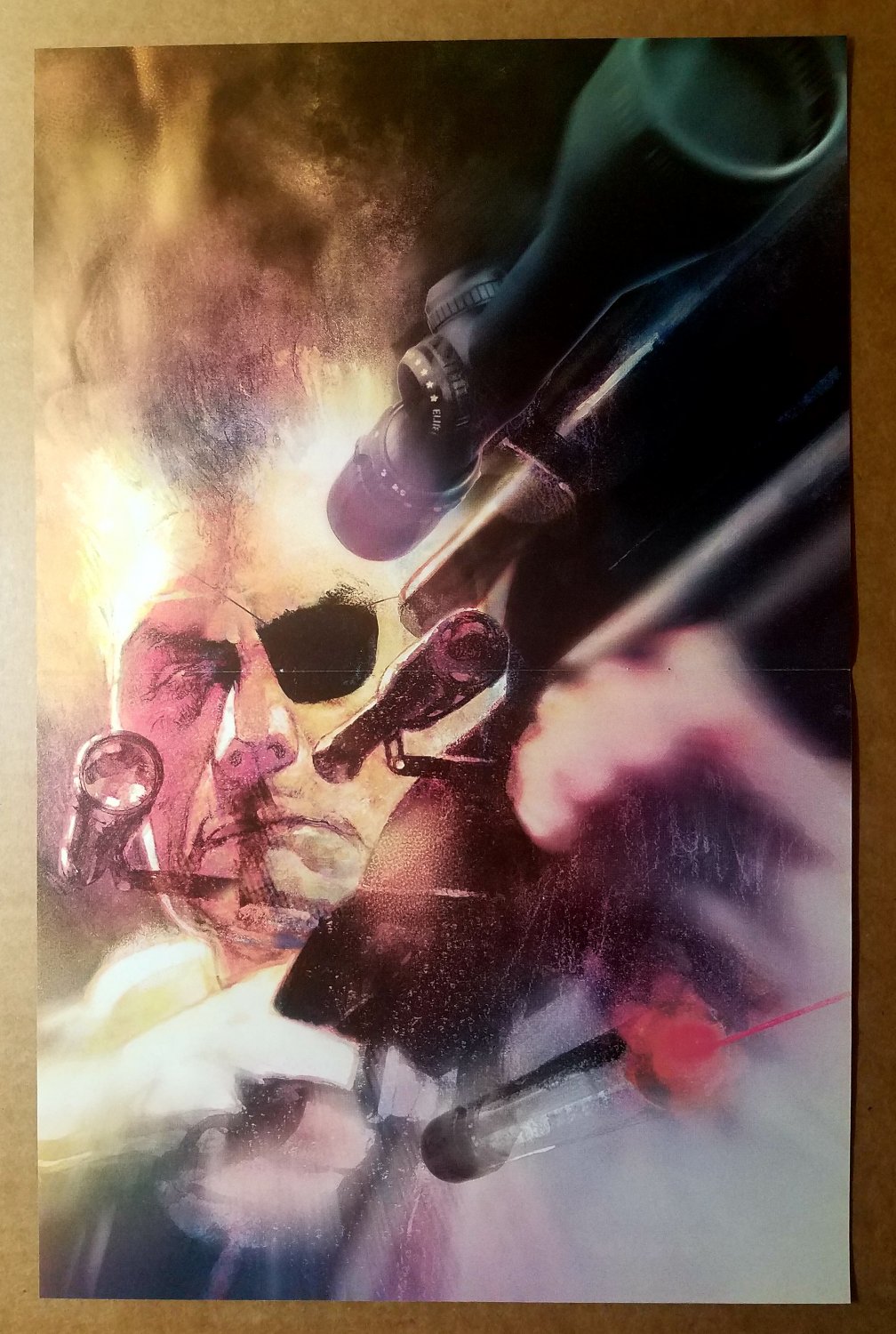 Avengers Nick Fury Marvel Comics Poster by Bill Sienkiewicz