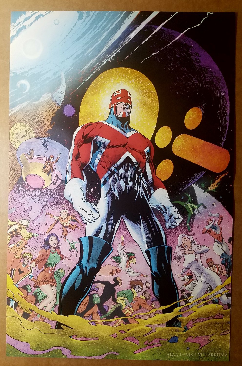 Captain Britain Excalibur Marvel Comics Poster by Alan Davis