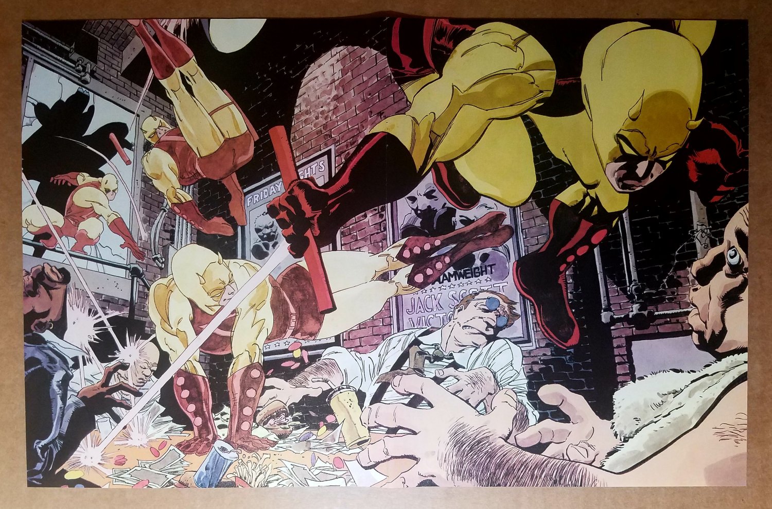 Daredevil Yellow Marvel Comics Poster by Tim Sale