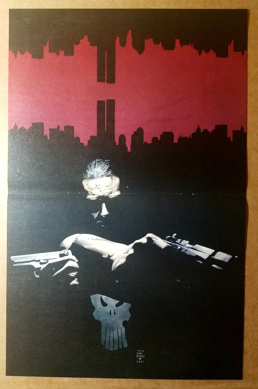 The Punisher Frank Castle guns Marvel Comics Poster by Tim Bradstreet