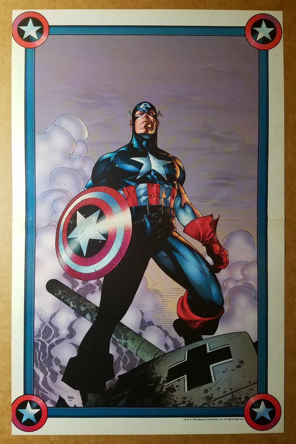 Avengers Captain America Marvel Comics Poster by Travis Charest