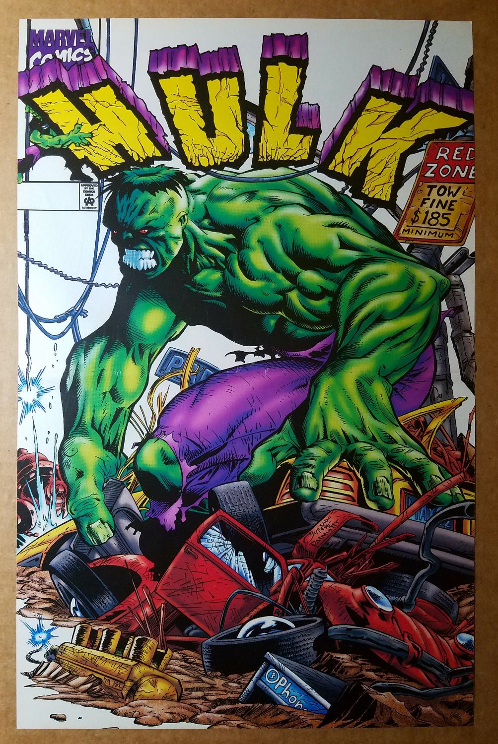 Rampaging Incredible Hulk Avengers Marvel Comics Poster by Joe Quesada