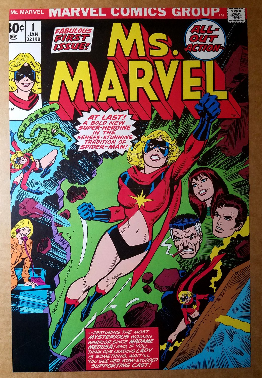 Ms Marvel 1 Marvel Comics Poster by John Romita