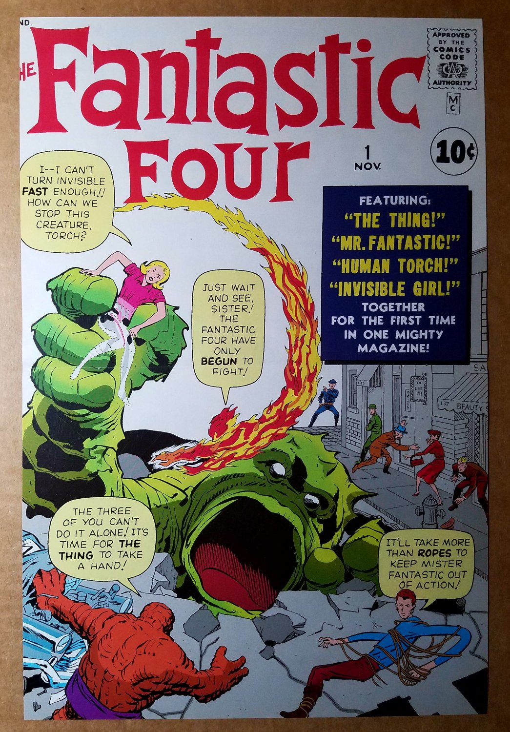 Fantastic Four 1 Marvel Comics Poster by Jack Kirby