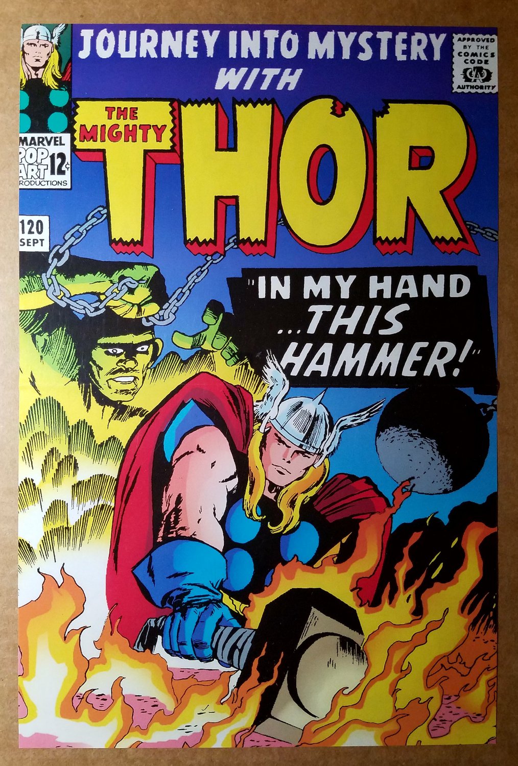 Thor Journey into Mystery 120 Marvel Comics Poster by Jack Kirby
