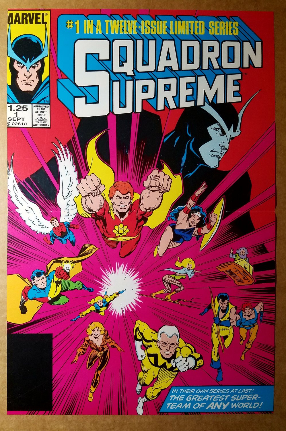 Avengers Squadron Supreme 1 Marvel Comics Poster by Bob Hall