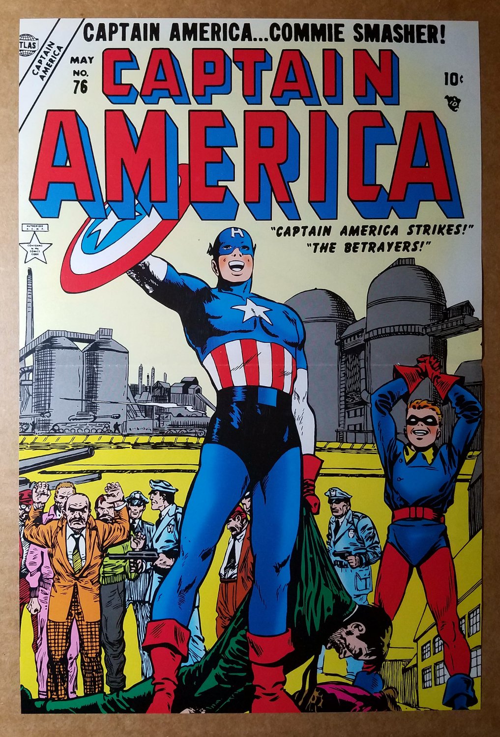 Captain America 76 Bucky Marvel Comics Poster by John Romita Sr