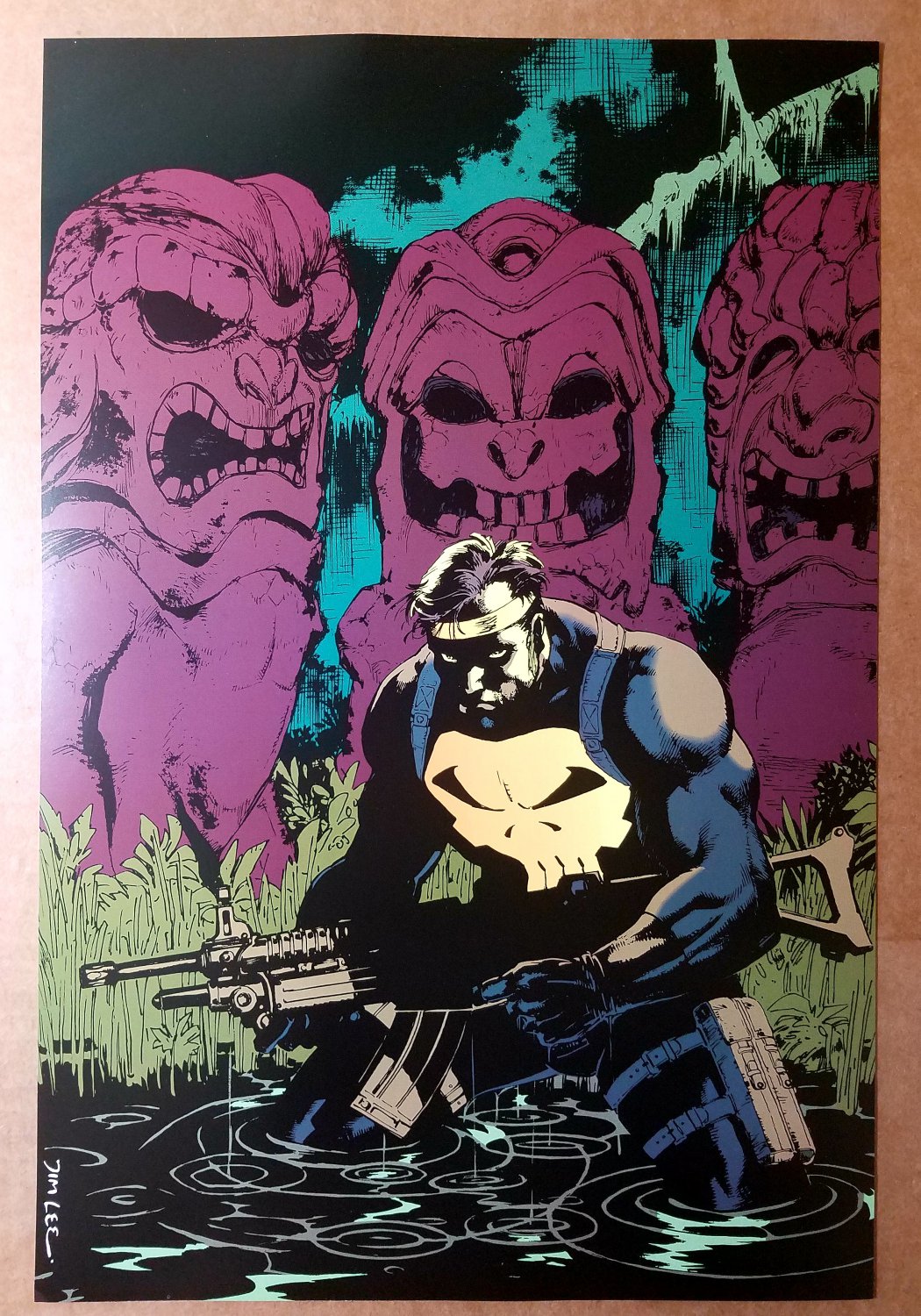 The Punisher Marvel Comics Poster by Jim Lee