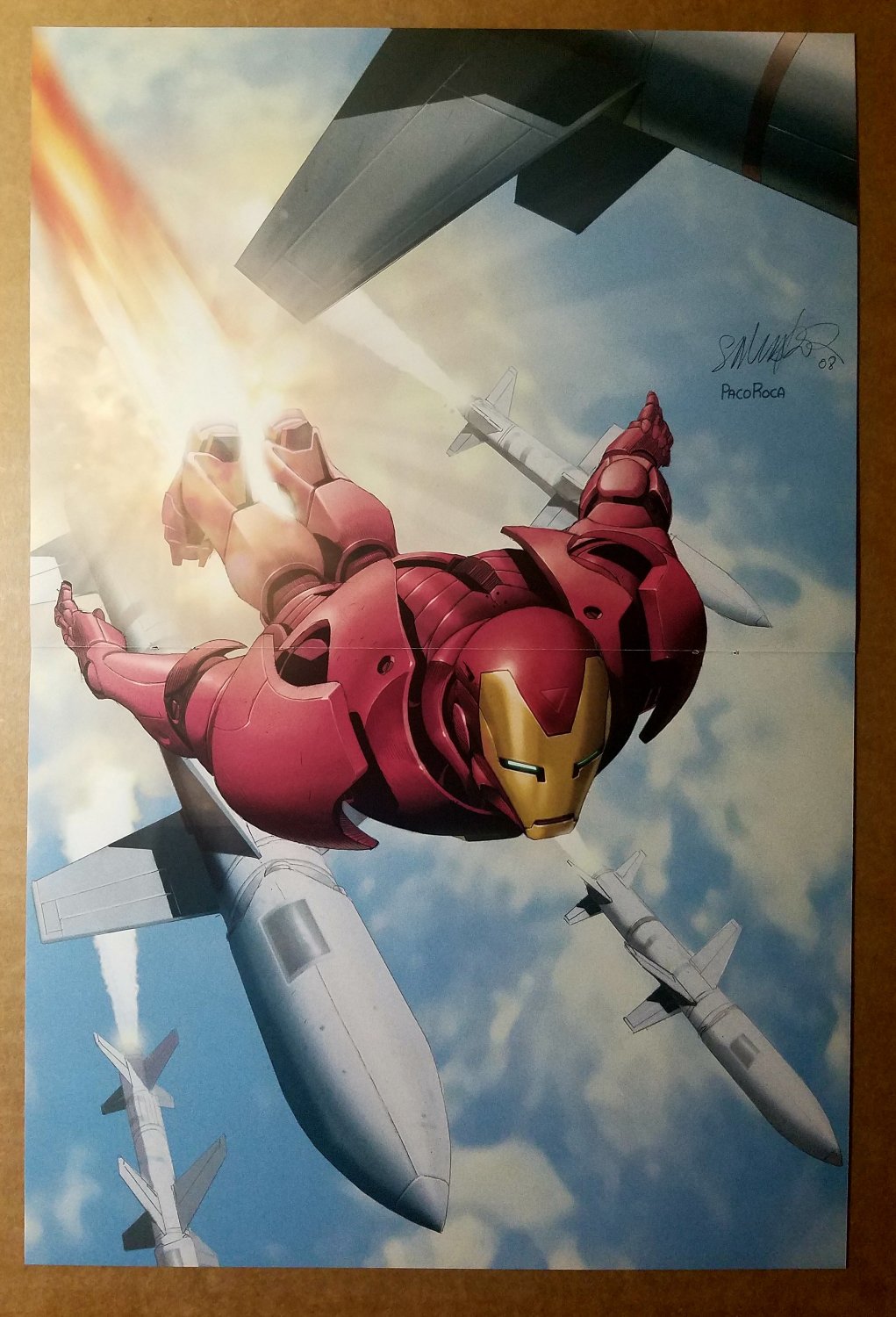 Invincible Iron Man Five Nightmares Marvel Comics Poster by Salvador Larroca