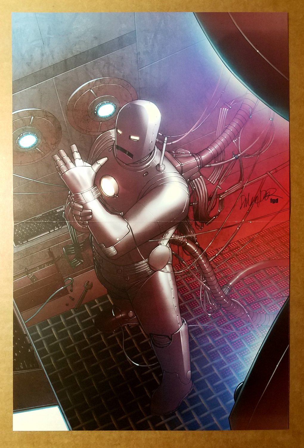 Iron Man Marvel Comic Poster by Salvador Larroca