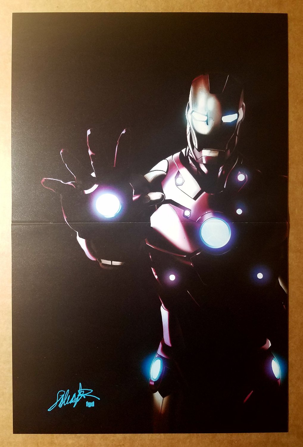 Iron Man Marvel Comics Poster by Salvador Larroca