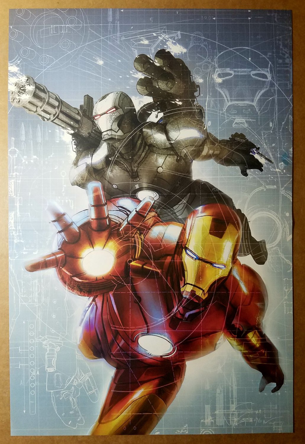Iron Manual Mark 3 Iron Man War Machine Marvel Comics Poster by Eric Nguyen