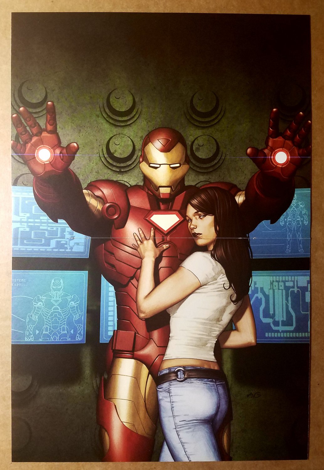 Iron Man Babe Extremis Marvel Comics Poster by Adi Granov