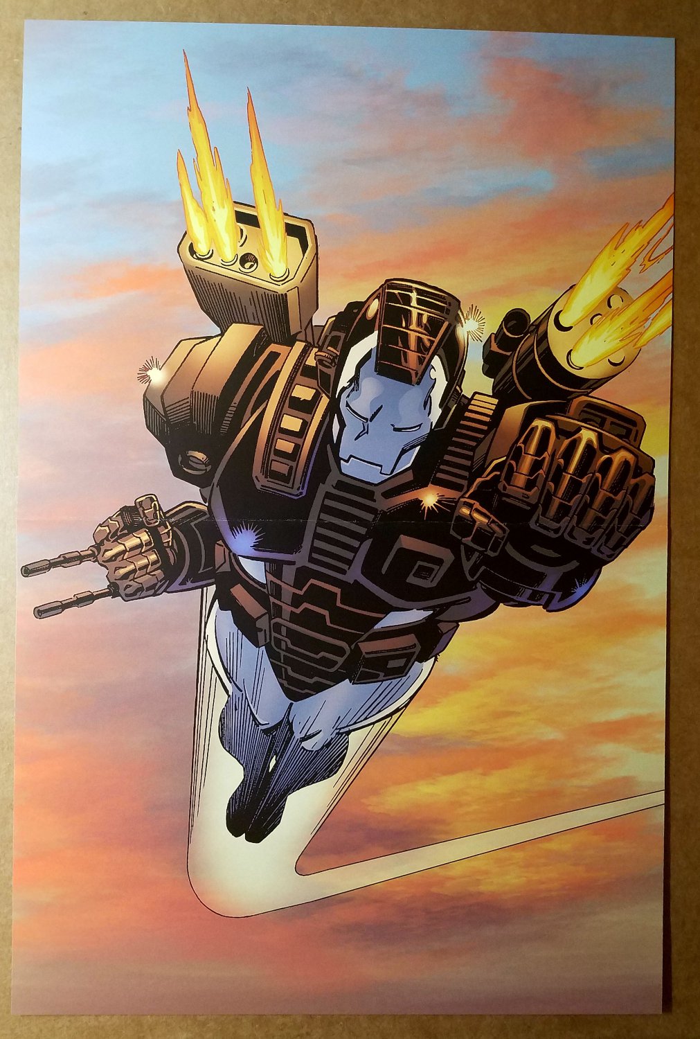 War Machine Iron Man Marvel Comic Poster by Kevin Hopgood