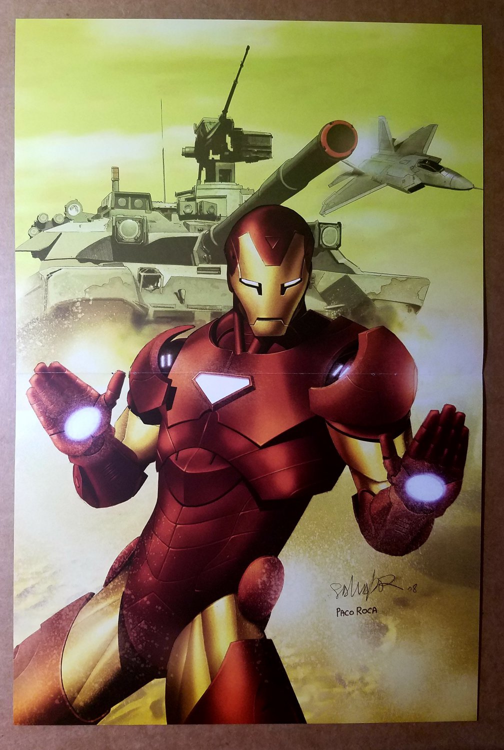 Invincible Iron Man Marvel Comics Poster By Salvador Larroca