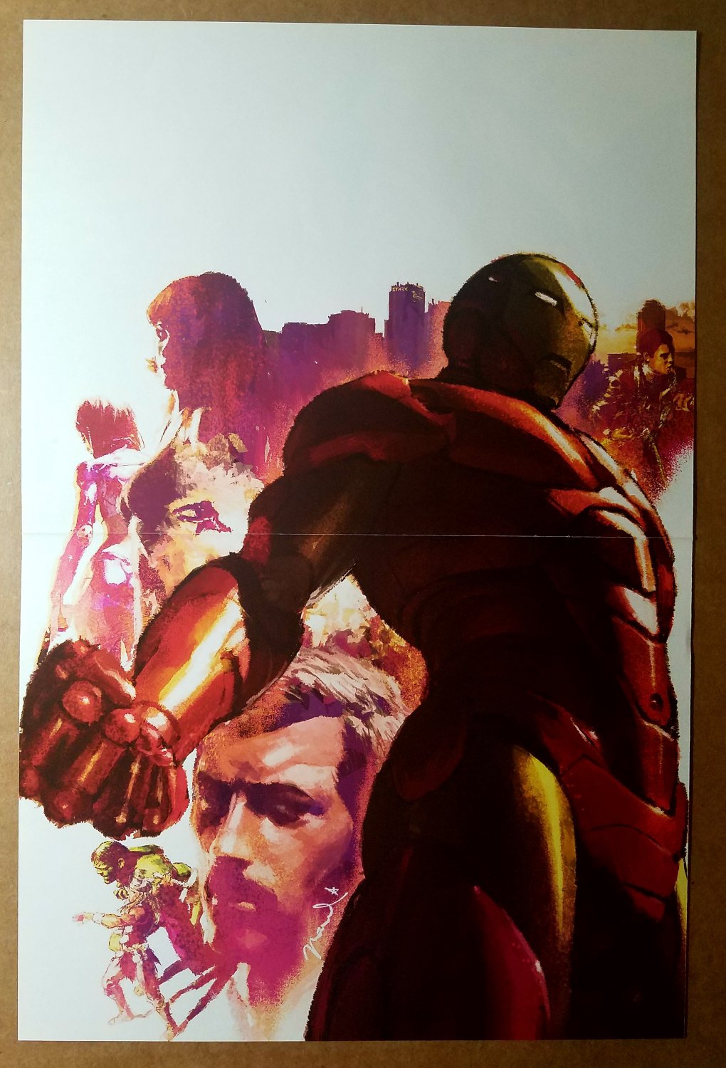 Iron Man Marvel Comics Poster by Gerald Parel