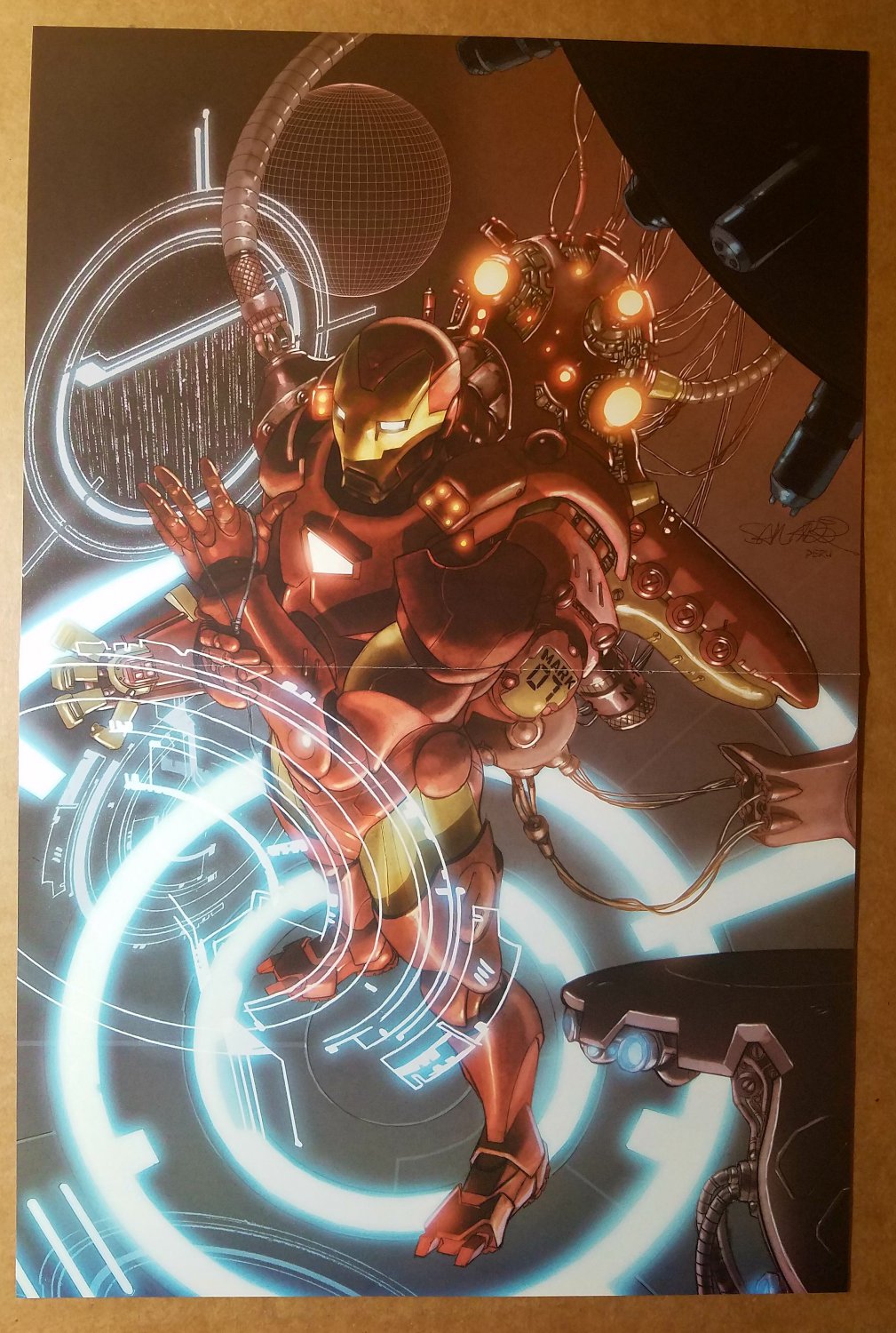 Iron Man Marvel Comics Poster by Salvador Larroca