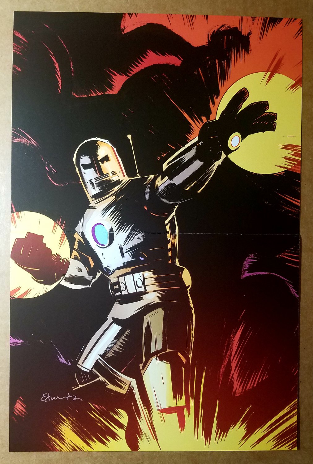 Iron Man Marvel Comics Poster by Tommy Lee Edwards